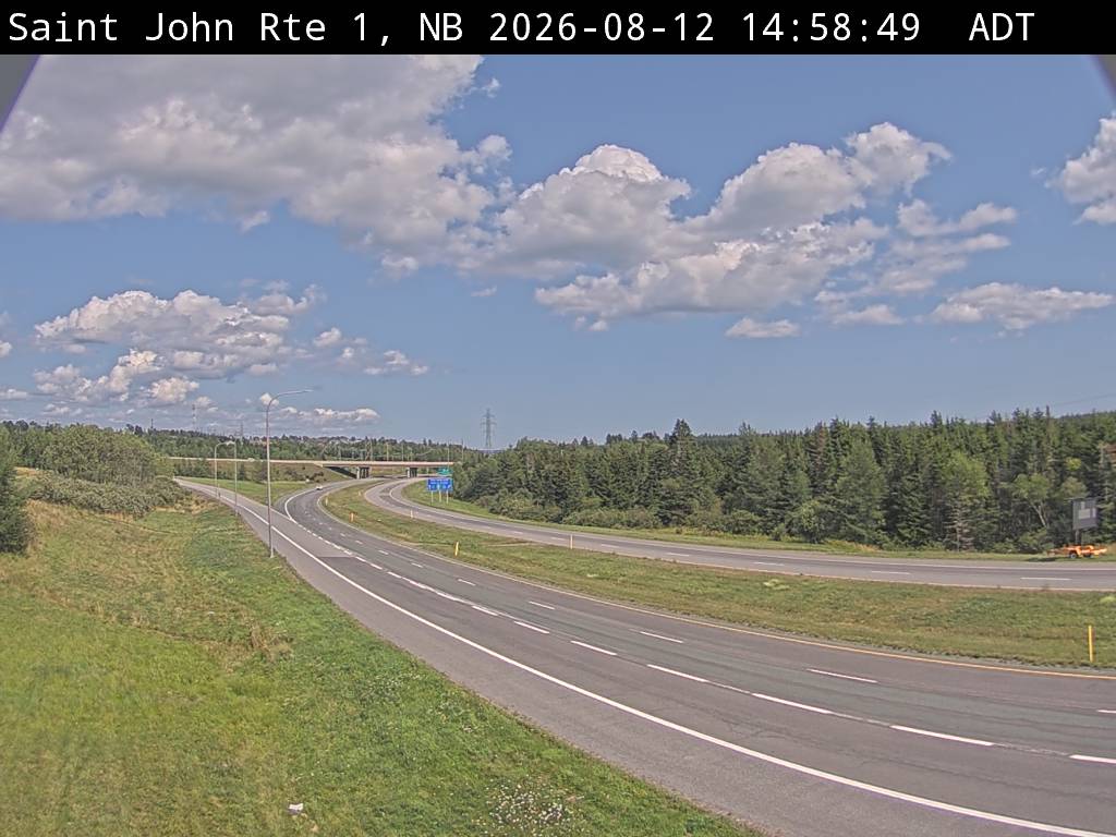 Web Cam image of Saint John (NB Highway 1)