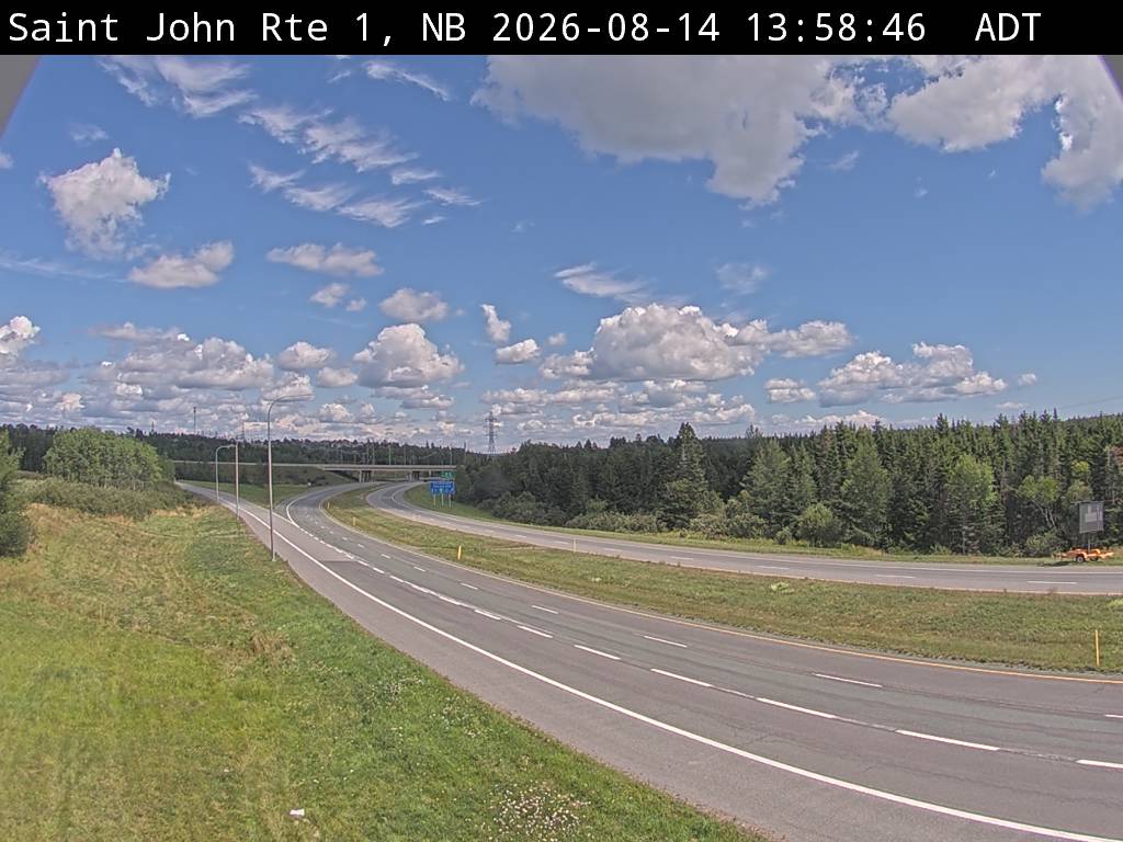 Web Cam image of Saint John (NB Highway 1)