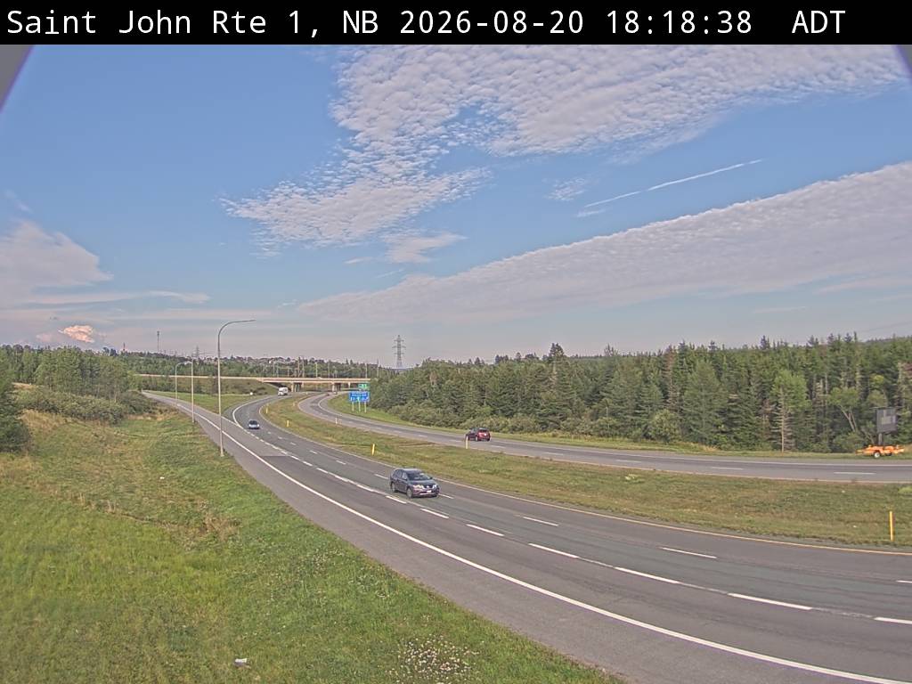 Web Cam image of Saint John (NB Highway 1)