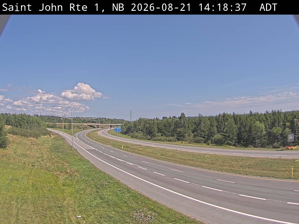 Web Cam image of Saint John (NB Highway 1)