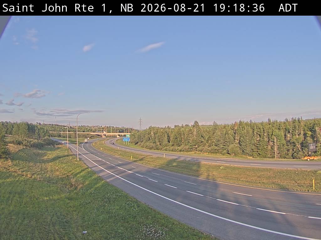 Web Cam image of Saint John (NB Highway 1)