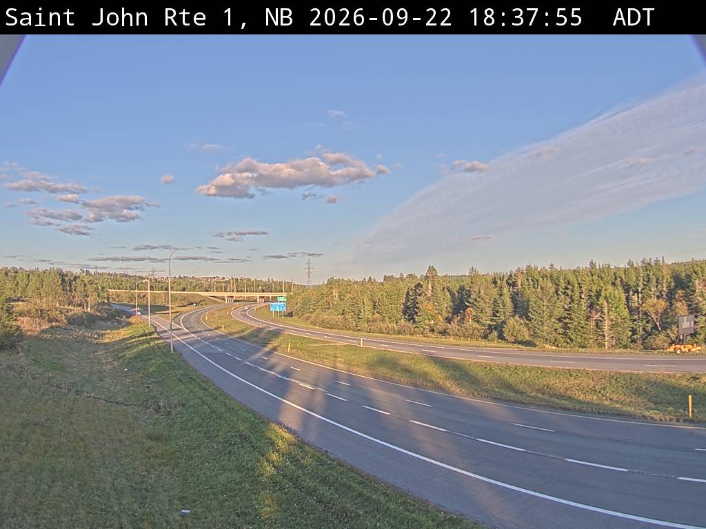 Web Cam image of Saint John (NB Highway 1)