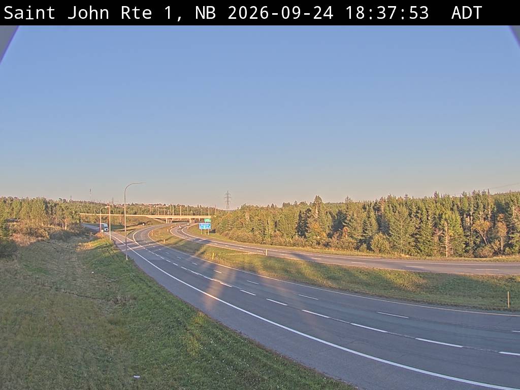 Web Cam image of Saint John (NB Highway 1)