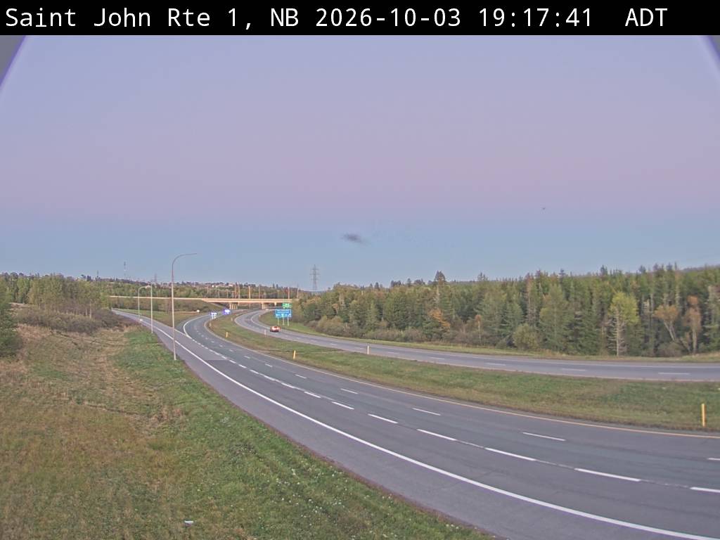 Web Cam image of Saint John (NB Highway 1)