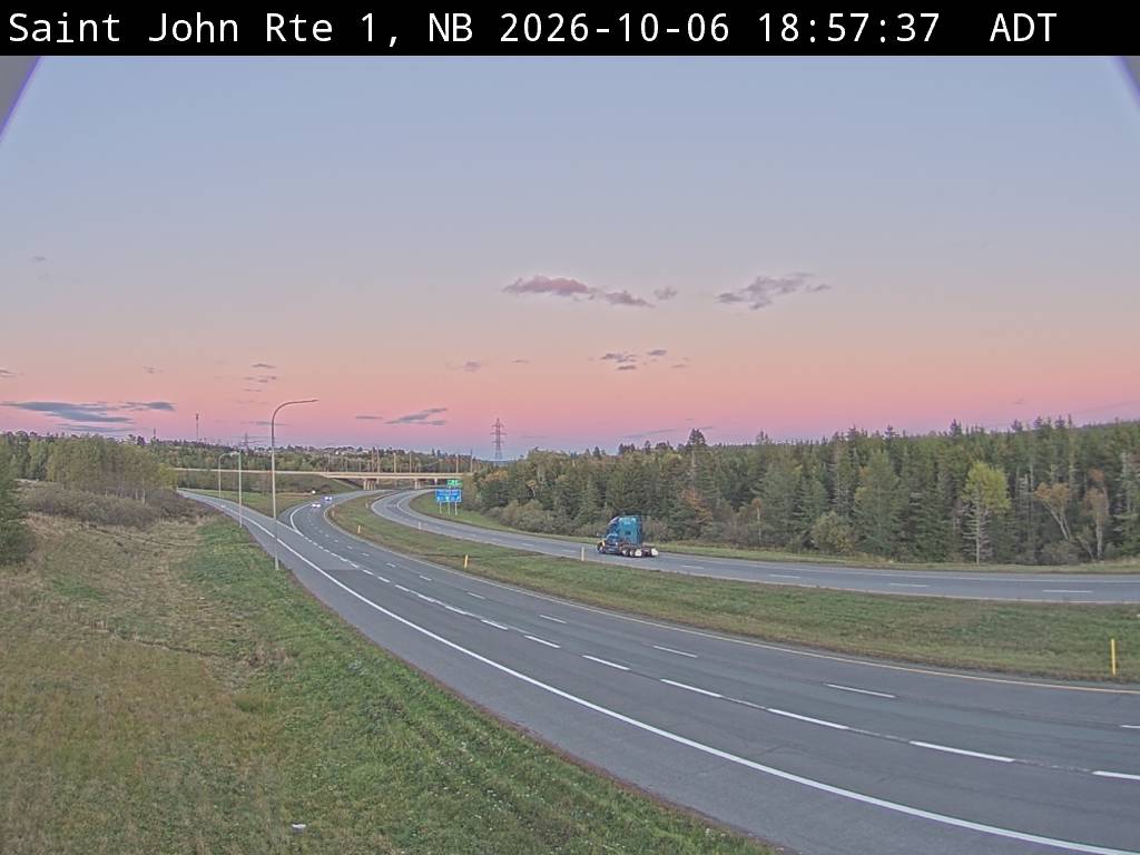 Web Cam image of Saint John (NB Highway 1)