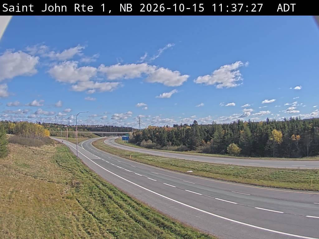 Web Cam image of Saint John (NB Highway 1)