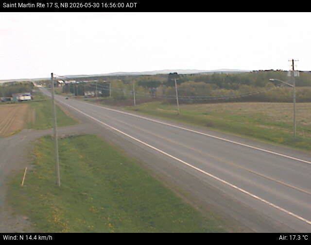 Web Cam image of St-Martin-de-Restigouche (NB Highway 17)