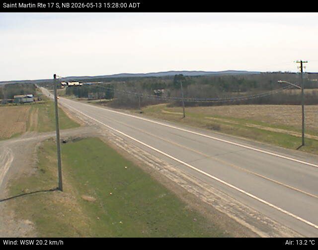 Web Cam image of St-Martin-de-Restigouche (NB Highway 17)