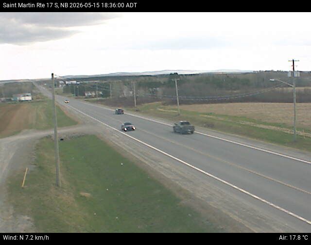 Web Cam image of St-Martin-de-Restigouche (NB Highway 17)
