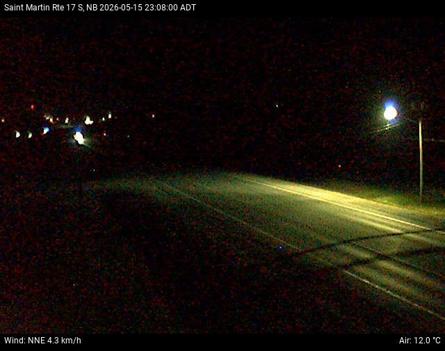 Web Cam image of St-Martin-de-Restigouche (NB Highway 17)