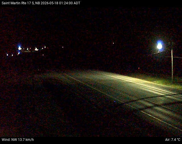 Web Cam image of St-Martin-de-Restigouche (NB Highway 17)