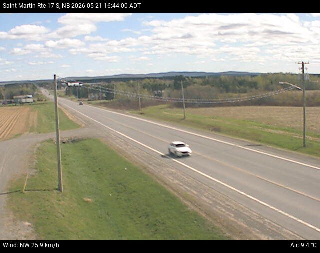 Web Cam image of St-Martin-de-Restigouche (NB Highway 17)