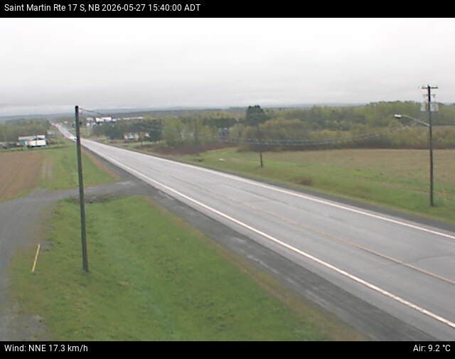 Web Cam image of St-Martin-de-Restigouche (NB Highway 17)