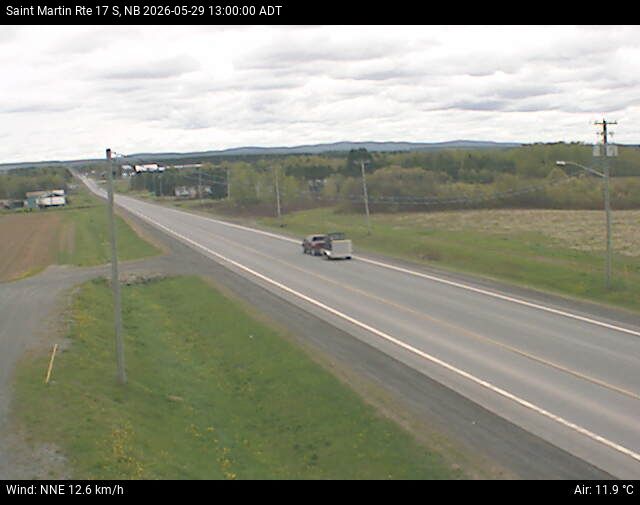 Web Cam image of St-Martin-de-Restigouche (NB Highway 17)