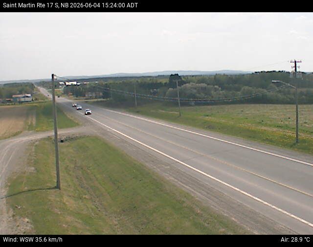 Web Cam image of St-Martin-de-Restigouche (NB Highway 17)