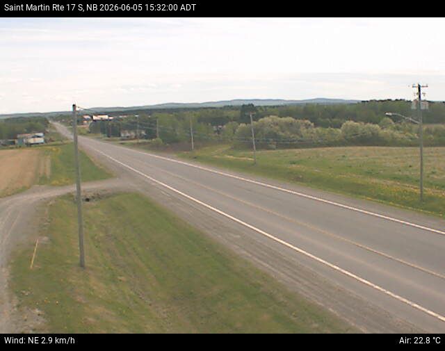 Web Cam image of St-Martin-de-Restigouche (NB Highway 17)