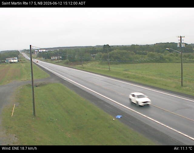 Web Cam image of St-Martin-de-Restigouche (NB Highway 17)