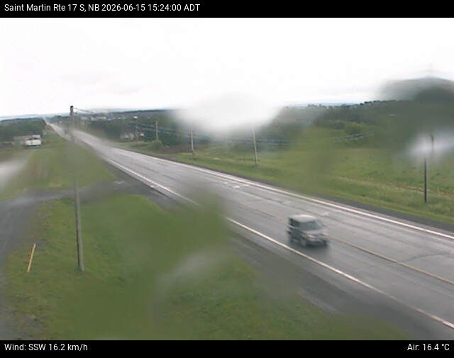 Web Cam image of St-Martin-de-Restigouche (NB Highway 17)