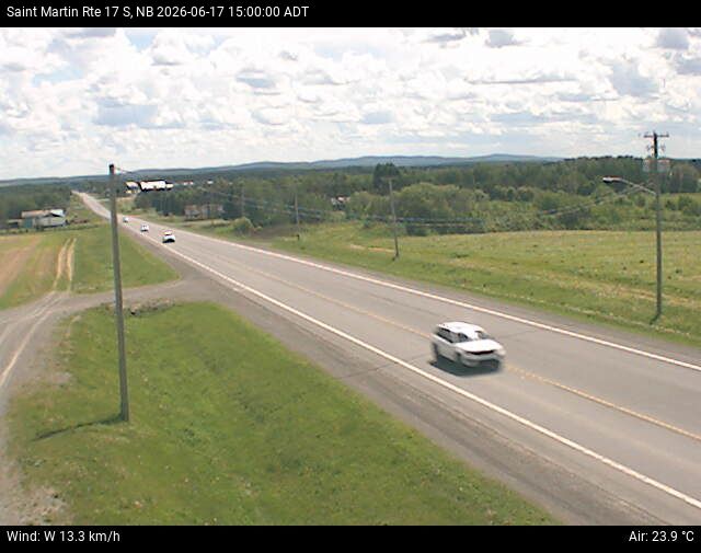 Web Cam image of St-Martin-de-Restigouche (NB Highway 17)