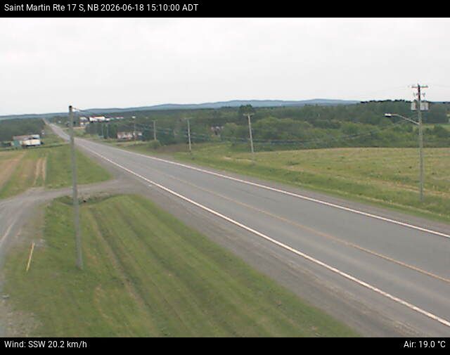 Web Cam image of St-Martin-de-Restigouche (NB Highway 17)