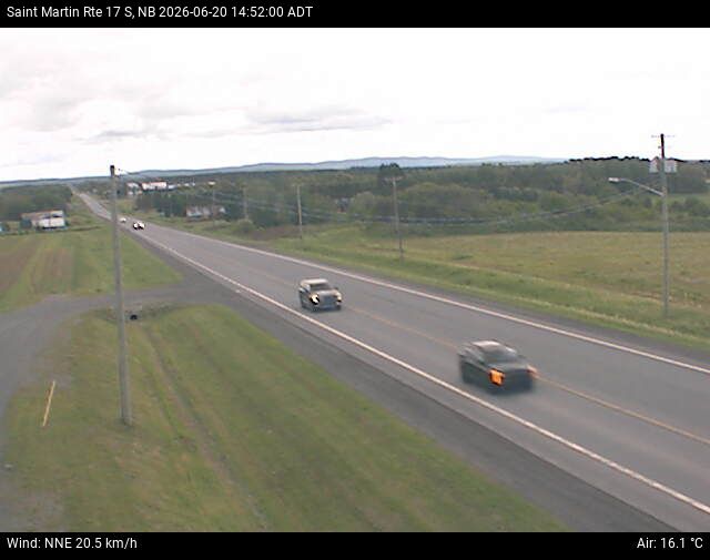 Web Cam image of St-Martin-de-Restigouche (NB Highway 17)