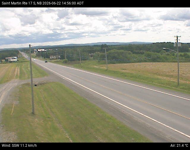 Web Cam image of St-Martin-de-Restigouche (NB Highway 17)
