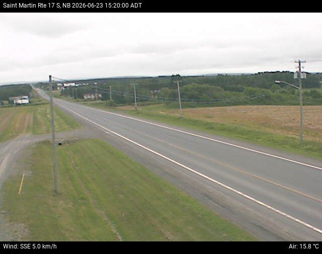Web Cam image of St-Martin-de-Restigouche (NB Highway 17)