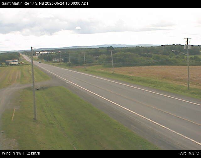 Web Cam image of St-Martin-de-Restigouche (NB Highway 17)