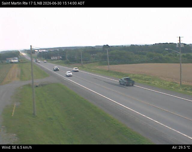 Web Cam image of St-Martin-de-Restigouche (NB Highway 17)