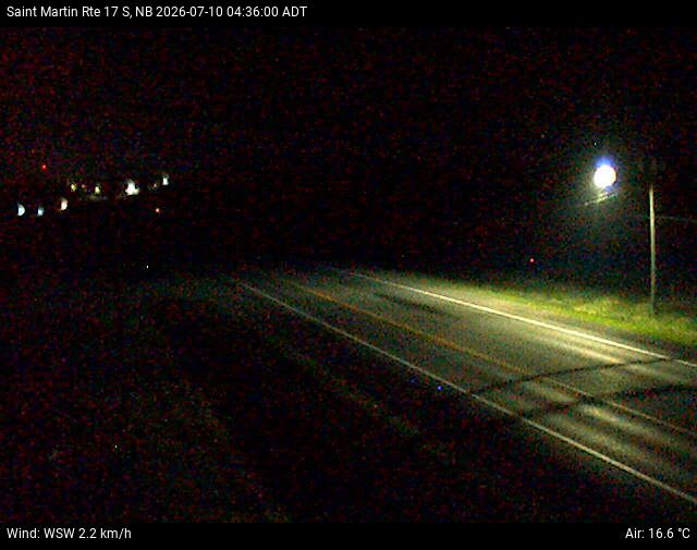 Web Cam image of St-Martin-de-Restigouche (NB Highway 17)