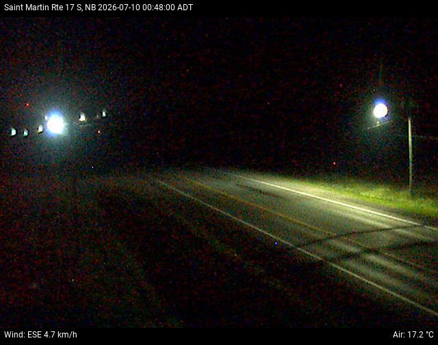 Web Cam image of St-Martin-de-Restigouche (NB Highway 17)