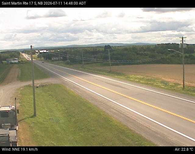 Web Cam image of St-Martin-de-Restigouche (NB Highway 17)