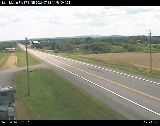 Web Cam image of St-Martin-de-Restigouche (NB Highway 17)