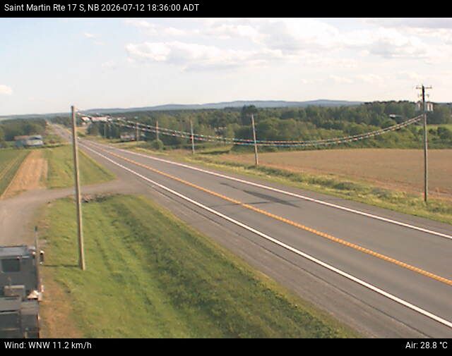 Web Cam image of St-Martin-de-Restigouche (NB Highway 17)