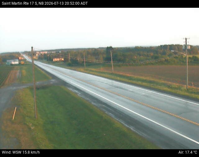 Web Cam image of St-Martin-de-Restigouche (NB Highway 17)