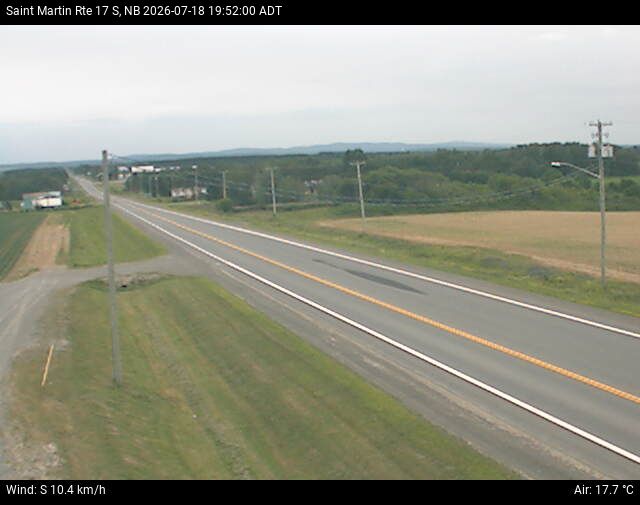 Web Cam image of St-Martin-de-Restigouche (NB Highway 17)