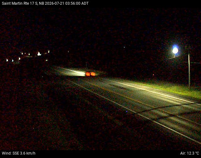 Web Cam image of St-Martin-de-Restigouche (NB Highway 17)