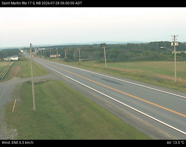 Web Cam image of St-Martin-de-Restigouche (NB Highway 17)