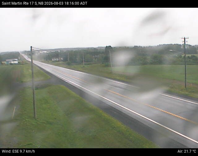 Web Cam image of St-Martin-de-Restigouche (NB Highway 17)