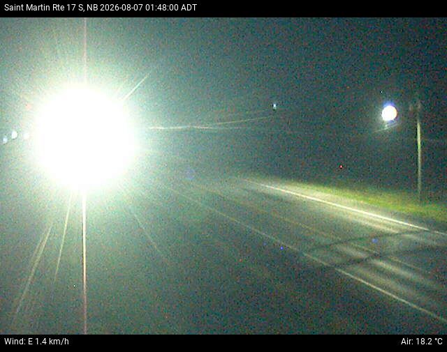Web Cam image of St-Martin-de-Restigouche (NB Highway 17)