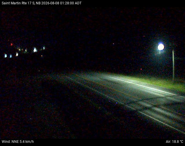 Web Cam image of St-Martin-de-Restigouche (NB Highway 17)
