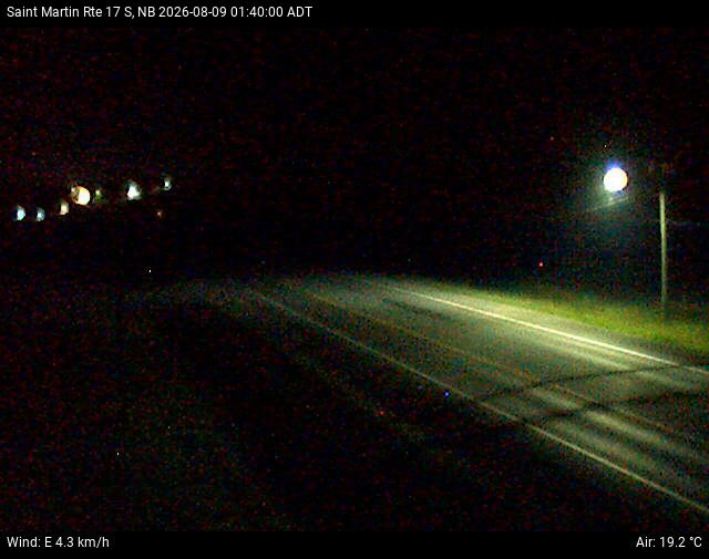 Web Cam image of St-Martin-de-Restigouche (NB Highway 17)