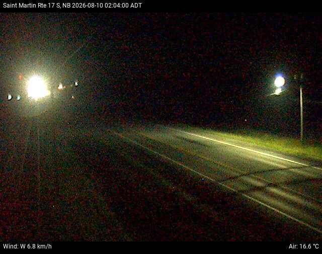 Web Cam image of St-Martin-de-Restigouche (NB Highway 17)