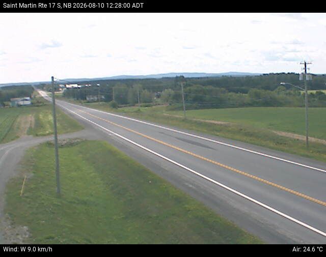 Web Cam image of St-Martin-de-Restigouche (NB Highway 17)