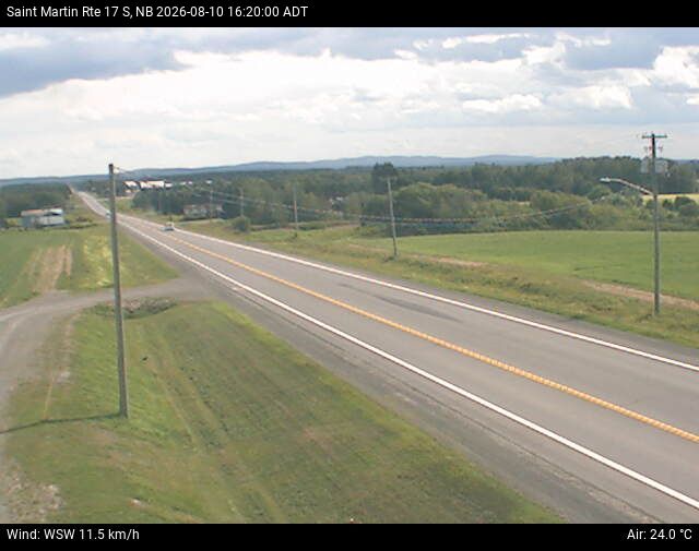 Web Cam image of St-Martin-de-Restigouche (NB Highway 17)