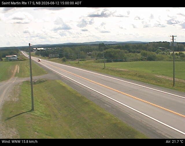 Web Cam image of St-Martin-de-Restigouche (NB Highway 17)