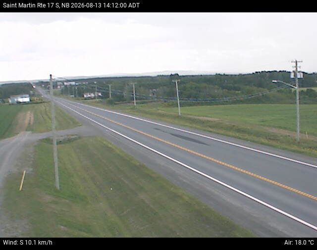 Web Cam image of St-Martin-de-Restigouche (NB Highway 17)