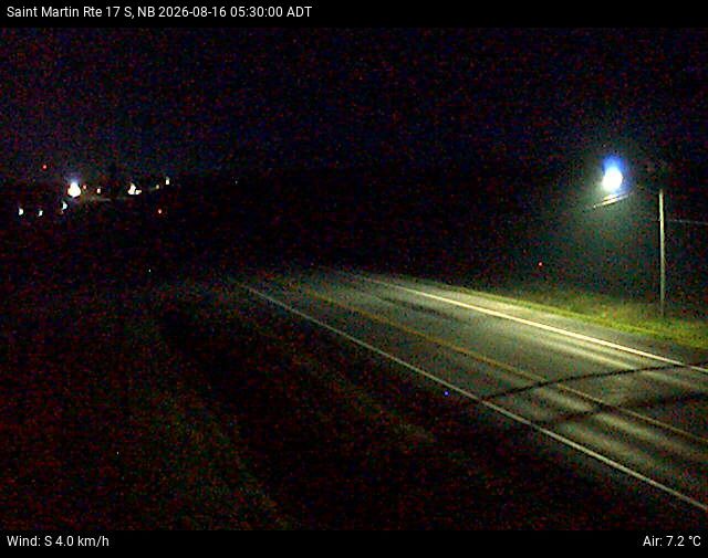 Web Cam image of St-Martin-de-Restigouche (NB Highway 17)