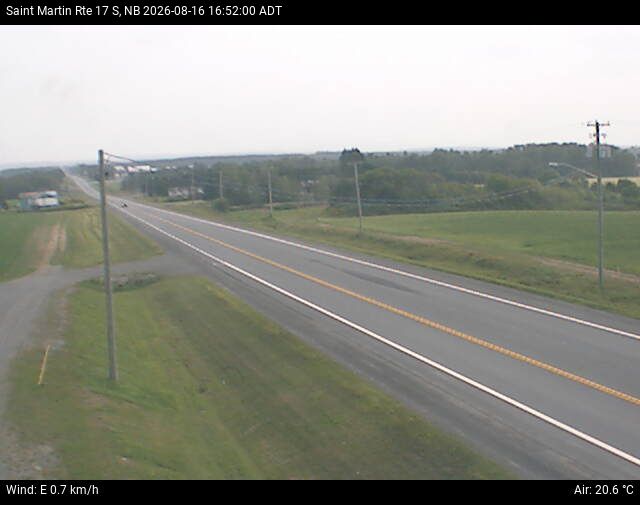 Web Cam image of St-Martin-de-Restigouche (NB Highway 17)