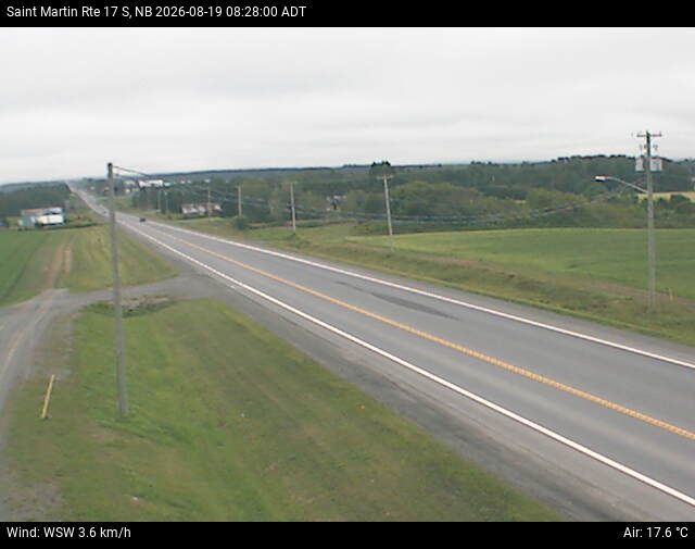 Web Cam image of St-Martin-de-Restigouche (NB Highway 17)